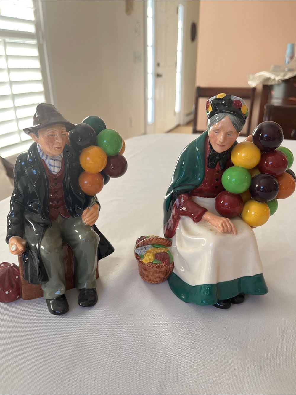 Vintage Doulton Balloon Man & Balloon Woman